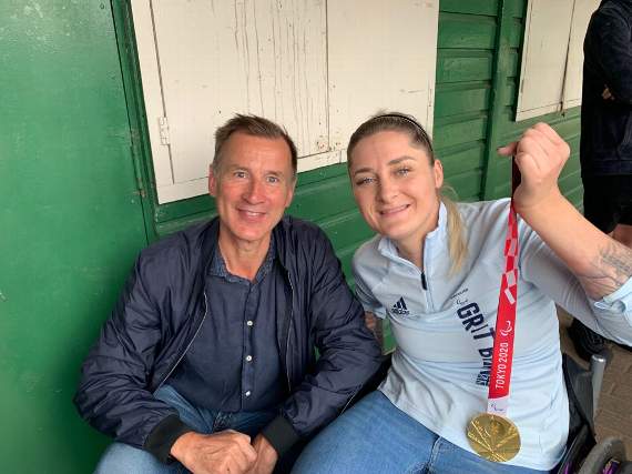 MP Jeremy Hunt and Kylie Grimes