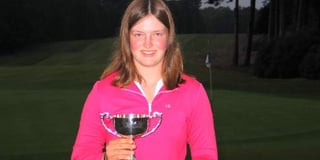 It’s third time lucky for Farnham golfer Lottie Woad as she wins Liphook Scratch Cup