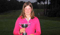 It’s third time lucky for Farnham golfer Lottie Woad as she wins Liphook Scratch Cup
