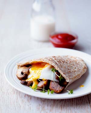 •Scrummy…Eden’s winning sandwich.