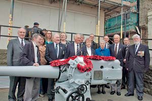 •Wreaths are laid on the submarine gun in Beaufort Square, Chepstow in honour of William Williams VC.