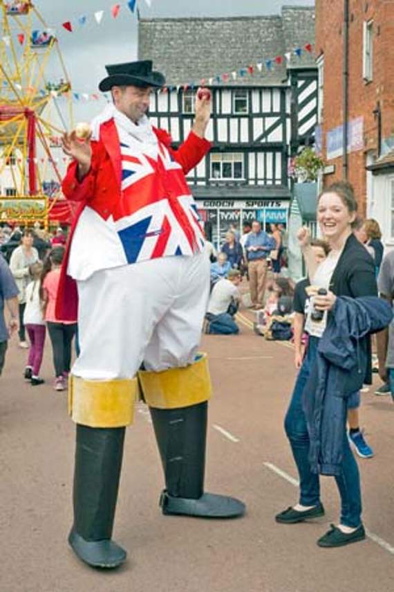 •Accepting an offer to dance with John Bull was Australian visitor Giorgia Brindley.
