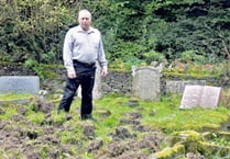 Churchyard hit by boar