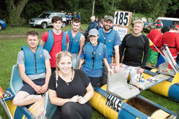 •Hale and Co of Drybrook entered three rafts.