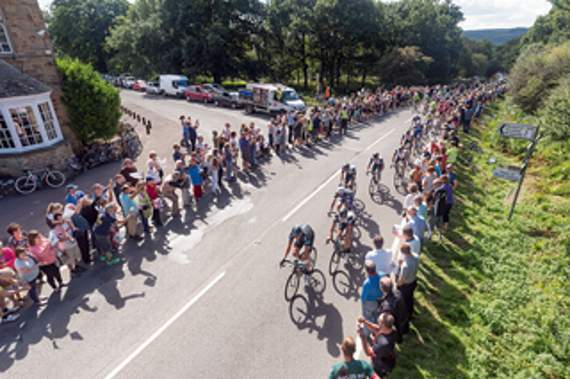 •A bird’s eye view taken by Clive Mowforth of Ellwood.