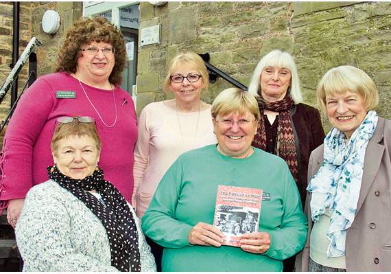 •Some of the members of the team who worked on writing and producing the World War One book: Back row (left to right): Cecile Hunt, Teresa Powell, Cheryl Mayo. Front: Sue Gordon-Smith, Mary Sullivan (chairman) and vice-president Averil Kear.