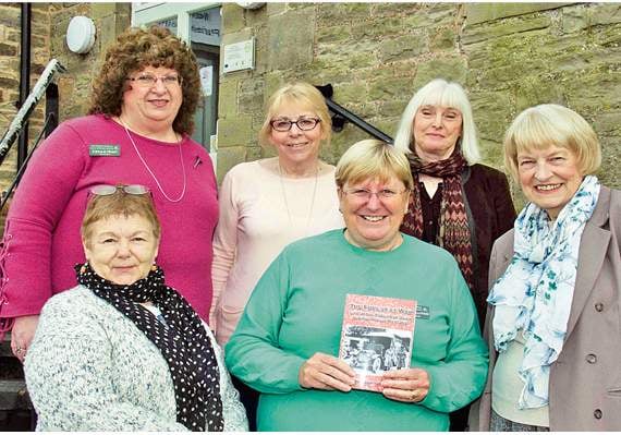 •Some of the members of the team who worked on writing and producing the World War One book: Back row (left to right): Cecile Hunt, Teresa Powell, Cheryl Mayo. Front: Sue Gordon-Smith, Mary Sullivan (chairman) and vice-president Averil Kear.