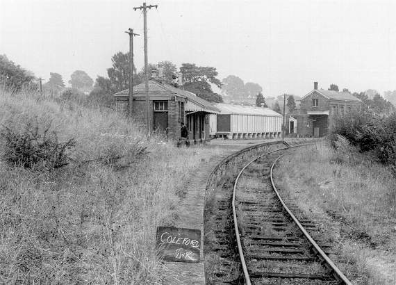 Then - The Great Western Railway goods shed to the right and the now demolished platform.