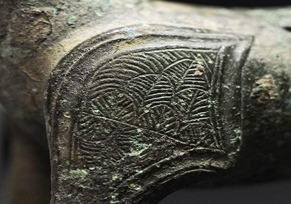 A detail of the dog's shoulder showing the fine craftsmanship. Photo: Bristol City Council