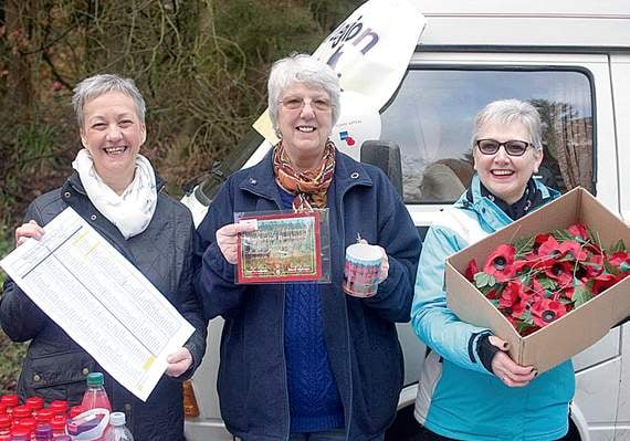 •Cinderford RBL Branch Secretary Gillian Tooze, Branch Treasurer Heather Harris and member Cath Jones took care of registration and awards.