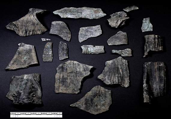 Fragments of a statue. Photo Bristol City Council