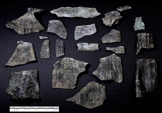 Fragments of a statue. Photo Bristol City Council