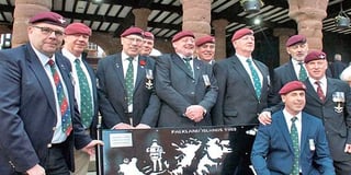 Home memorial to Falklands sacrifice