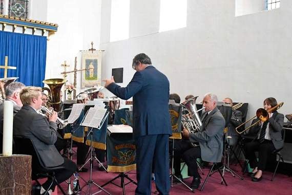 Pillowell Silver Band under conductor Ian Whitburn.