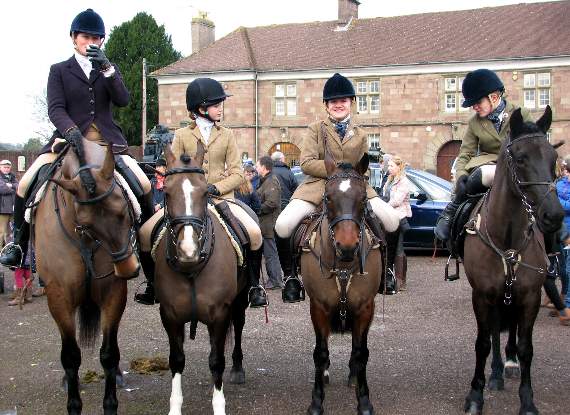 The next generation of huntswomen in Castle Square