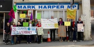 Climate protest moves to MP’s town office