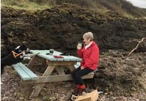 Pub benches wash up 39 miles away