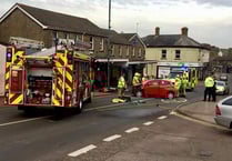 OAP released from car after high street crash