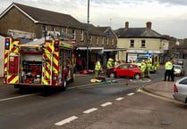 OAP released from car after high street crash