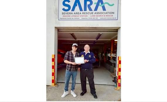 Chris Brown with Ron Harris of SARA.