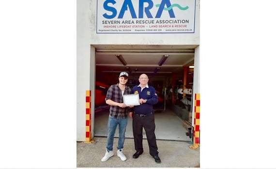 Chris Brown with Ron Harris of SARA.