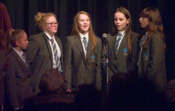 Secret Singing Club’s Emily Simpson, Mya Findlay-Huxstep, Laci-Jai Hyett, Harri Neal and Ivy Nutting.