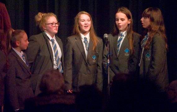 Secret Singing Club’s Emily Simpson, Mya Findlay-Huxstep, Laci-Jai Hyett, Harri Neal and Ivy Nutting.