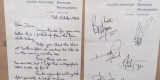 Stones’ Monmouth letter is up for sale
