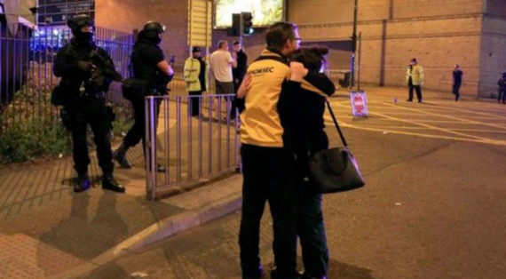 Aftermath of Manchester Arena terror attack