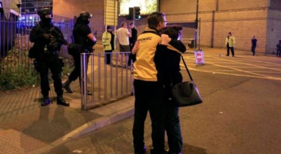 Aftermath of Manchester Arena terror attack