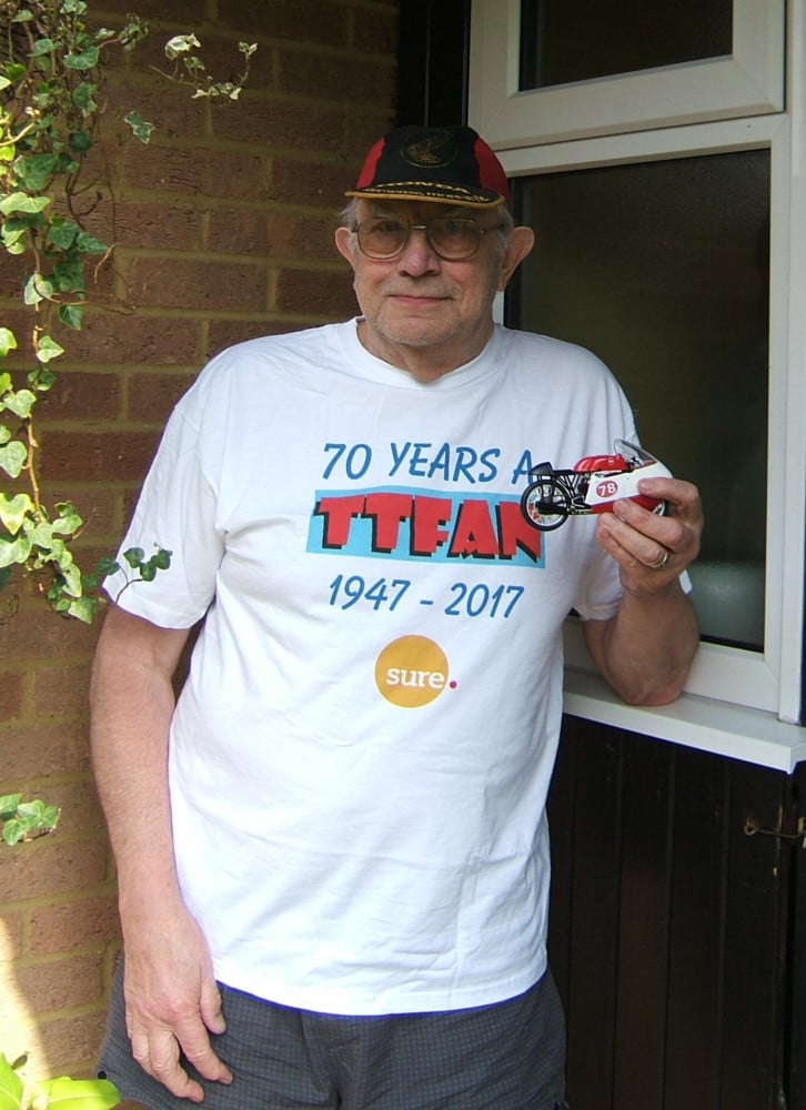 Ian Huntly in 70 years TT tshirt
