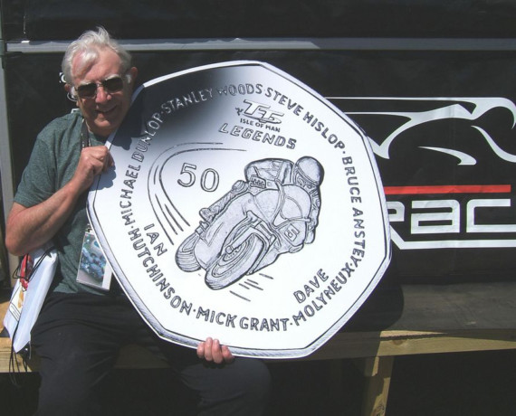 Ian Huntly with TT coin