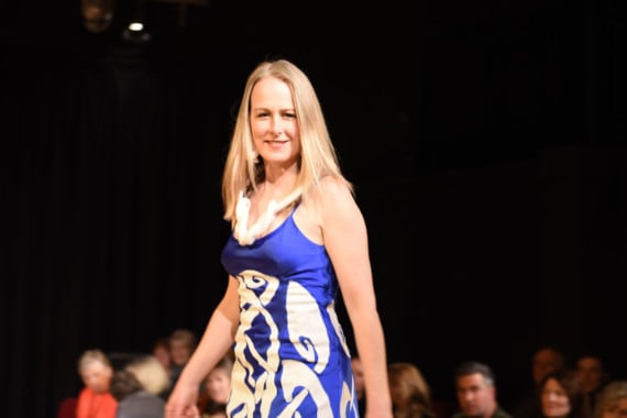 Wearable Art Show at the Youth Arts Centre in Douglas - Knoxy Knot Frock created and modelled by Nicola Dixon