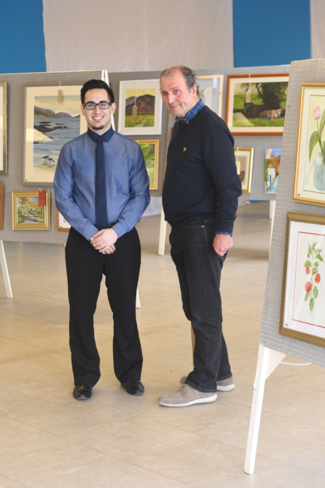 Kenny Grazotto and Des Clague from the IOM Arts Society Exhibition