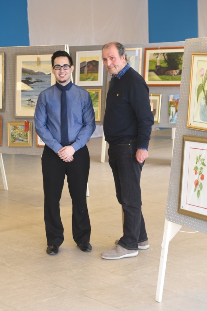 Kenny Grazotto and Des Clague from the IOM Arts Society Exhibition