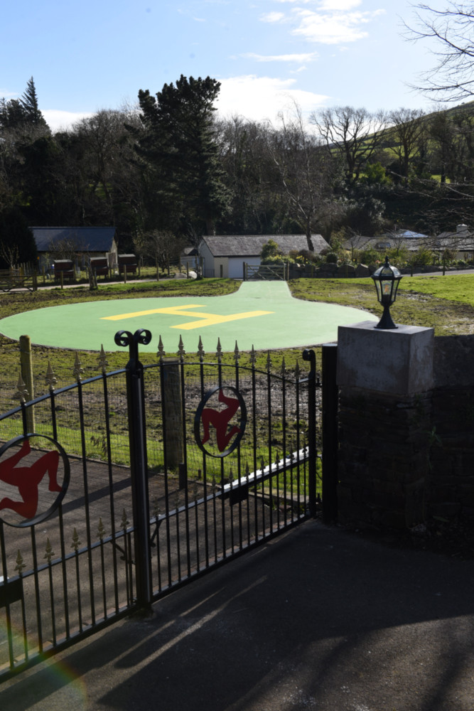 Unexpected helipad in Glen Mona area -