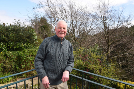 81-year-old Bob Keith, who will be doing a fundraising abseil off Maughold Head in aid of Arthritis Care Isle of Man