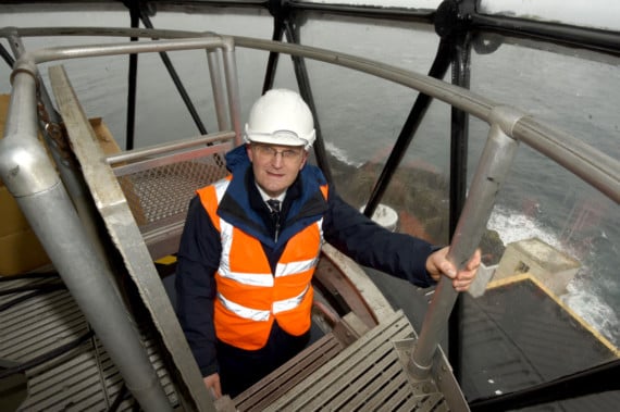 Douglas Lighthouse, built by the Stevenson family - Northern Lighthouse Board chief executive Mike Bullock MBE