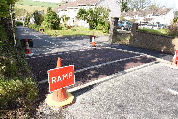 The original speed bump at Eyreton in Crosby