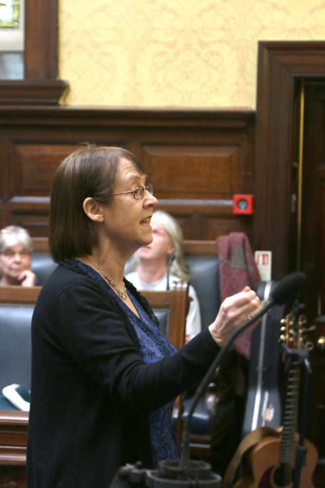 Charles Guard concert in the Tynwald Chamber as part of the Year of Architecture.Annie Kissack conducts choir.