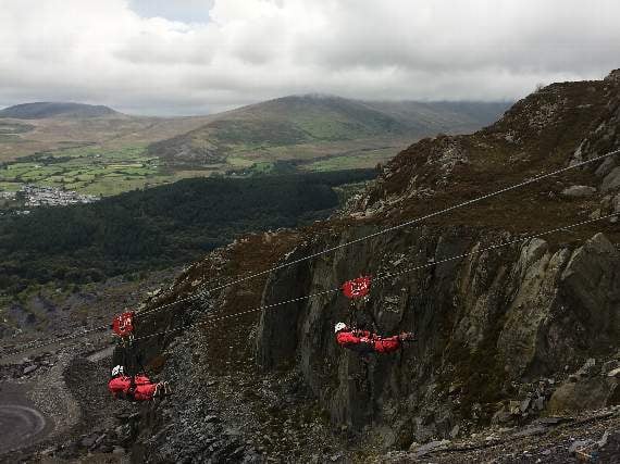 Thrillseekers take a leap into the unknown at Zip World Velocity