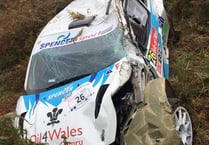 Pictures of rally crash drama