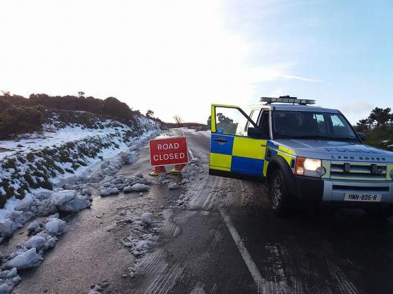 Police warn drivers not to go on to closed roads