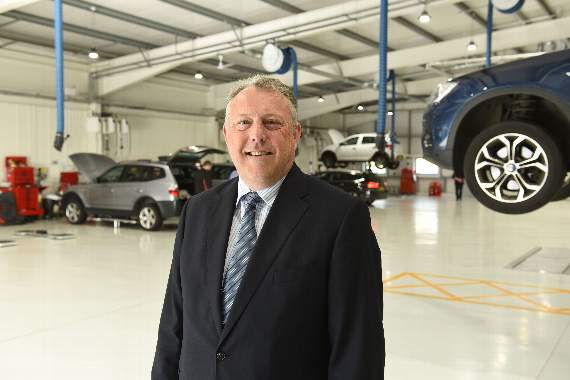 Paul Collier in the new workshop