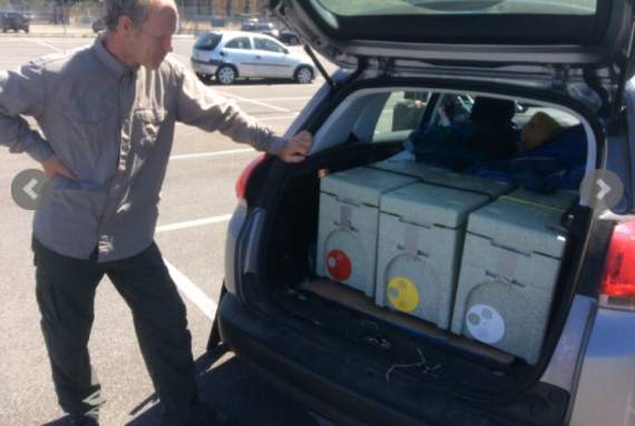 The Manx bees begin their journey