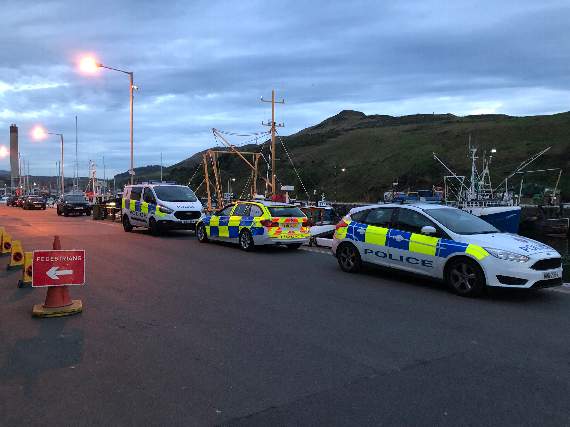 Police attended the scene near Castle Street in Peel