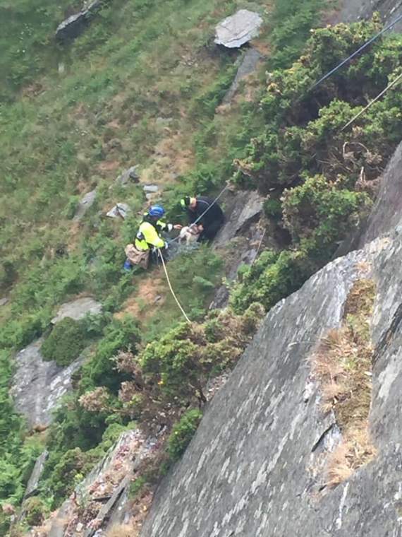 The rescue at Dhoon Glen gets under way