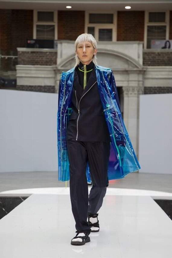 Matthew Collister's sleek designs hit the London catwalk