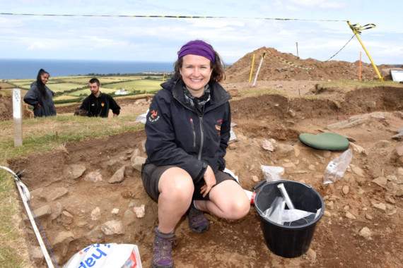 Dr Rachel Crellin, co-director of the Round Mounds project at the