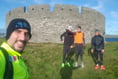 Roberto runs with Olympian